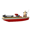 99px.ru аватар Рыбак рыбачит в лодке