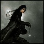 99px.ru аватар Тёмный маг с волшебным хрусталиком на фоне хмурого неба