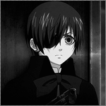 Аватар Ciel Phantomhive laughing / Сиэль Фантомхайв смеётся, кадр из третьей серии второго сезона аниме Тёмный дворецкий / from episode 3 anime Kuroshitsuji II
