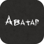 Аватар Белая надпись 'Аватар' на сером фоне
