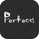 99px.ru аватар Белая надпись 'Perfect! / Идеально!' на сером фоне