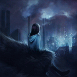 99px.ru аватар Девушка смотрит на ночной город