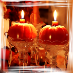 Аватар Тыквы-свечи в подсвечниках на Хэллоуин / Halloween