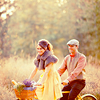 99px.ru аватар Парень и девушка едут на велосипедах по полю