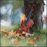 99px.ru аватар Скрипка стоит у дерева среди опавших листьев (музыка души)