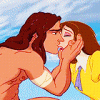 Аватар Тарзан / Tarzan и Джейн / Jane целуются, мультфильм 'Тарзан / Tarzan'