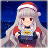 Аватар Девушка, держащая в руках подарок на Новый Год