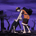 Аватар Луффи / Luffy запихивает зомби обратно в могилу, из аниме Ван Пис / One Piece