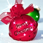 99px.ru аватар Новогодняя игрушка-шарик, на котором написано Merry Christmas / Счастливого Рождества