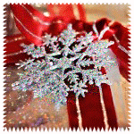 99px.ru аватар Снежинка на фоне новогодних подарков