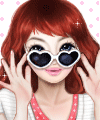 99px.ru аватар Девушка в очках-сердечках