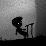 99px.ru аватар Силуэт мальчика играющего в игру Лимбо / Limbo