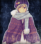 99px.ru аватар Finland-kun / Финляндия-кун из аниме Хеталия / Hetalia на тёмно синем фоне со снежинками