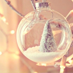 99px.ru аватар Заснеженная елочка в прозрачном новогоднем шаре