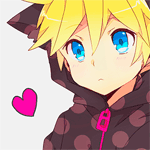 Аватар Kawaii Vocaloid Kagamine Len / Кавайный Вокалоид Кагамине Лен и сердечко