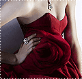 99px.ru аватар Девушка в красивом красном платье с огромным бантом в виде красной розы и сверкающим бриллиантовым кольцом на руке