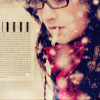 99px.ru аватар Девушка в очках с сигаретой в зубах под снегопадом