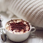 99px.ru аватар Согревающий кофе капучино в белой чашке с ложечкой