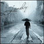 99px.ru аватар Человек под зонтом идёт по дождливой улице (lonely / одинокий)