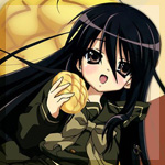 99px.ru аватар Sana / Сяна из аниме Жгучий взор Сяны / Shakugan no Shana с булочкой в руке
