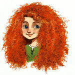 Аватар Принцесса Мерида / Merida из мультфильма Храбрая сердцем / Brave, art by courtneygodbey