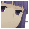 Аватар Фредерика Бернкастель / Frederica Bernkastel из аниме Когда плачут чайки / Umineko no Naku Koro ni поворачивает голову