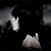 Аватар Эль / L, из аниме Тетрадь смерти / Death Note, поворачивает голову