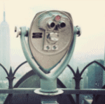 99px.ru аватар Устройство для обзора города Нью-Йорк / New York покачивается на подставке