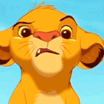 99px.ru аватар Удивленный Симба, мультфильм 'The Lion King / Король лев'