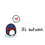 Аватар Пингвин над которым сердце  (it`s autumn/это осень)