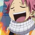 Аватар Natsu Dragneel / Нацу Драгнил из аниме ''Хвост Феи / Fairy Tail'' ест огонь