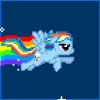 99px.ru аватар Rainbow Dash / Радуга Дэш из мультика Мои маленькие пони: Дружба — это чудо / My Little Pony: Friendship Is Magic в стиле Nyan Cat