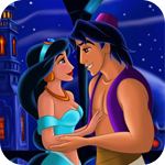 99px.ru аватар Принцесса Жасмин / Princess Jasmine и Аладдин / Aladdin ночью (мультфильм Аладдин / Aladdin)