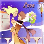 99px.ru аватар Мужчина в пальто обнял девушку, в руке которой букет цветов, и подхватил на руки в городе около фонаря (Love / Любовь)