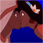 Аватар Принцесса Жасмин / Princess Jasmine и Аладдин / Aladdin целуются (мультфильм Аладдин / Aladdin)