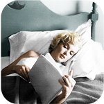 99px.ru аватар Мерлин Монро / Marlyn Monroe читает книгу в постели