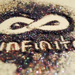 99px.ru аватар Надпись из блесток infinity / бесконечность
