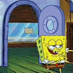 99px.ru аватар Крутой Спанч Боб / Sponge Bob выходит из кабинета мистера Крабса указывая ему пальцами (мультфильм 'Губка Боб Квадратные Штаны / Sponge Bob Square Pants')