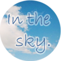 Аватар Надпись на фоне неба *In the sky / В небо*