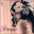 Аватар Девушка с цветами в волосах, (dream / мечта)