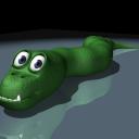 99px.ru аватар Зеленная змея с большыми глазами в компьютерной графике