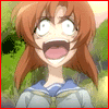 Аватар Рэна Рюгу / Rena Ruugu из аниме Когда плачут цикады / Higurashi no Naku Koro ni зловеще смеется