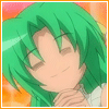 Аватар Мион Сонодзаки / Mion Sonodzaki из аниме Когда плачут цикады / Higurashi no Naku Koro ni улыбается