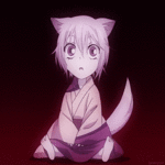 Аватар Маленький Тамоэ/Tomoe из аниме Очень приятно, Бог/Kami-sama Hajimemashita велет хвостом