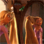 99px.ru аватар Рапунцель / Rapunzel из мультфильма Рапунцель: запутанная история / Rapunzel : tangled story расчесывает волосы