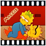 Аватар Мегги Симпсон / Maggie Simpson играет с ребенком