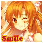 99px.ru аватар Асуна / Asuna из аниме Мастера меча онлайн / Sword Art Online подмигивает (Smile)