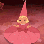 Аватар Маленькая принцесса Шарлотта / Charlotte, из мультфильма Принцесса и лягушка / The Princess and the Frog, кружится в пышном розовом платье в колпаке