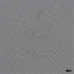 Аватар Надпись на серо-сиреневом фоне I Love You / Я Люблю Тебя