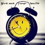 99px.ru аватар Будильник с улыбающимся смайлом (give me your smile / подари мне свою улыбку)
